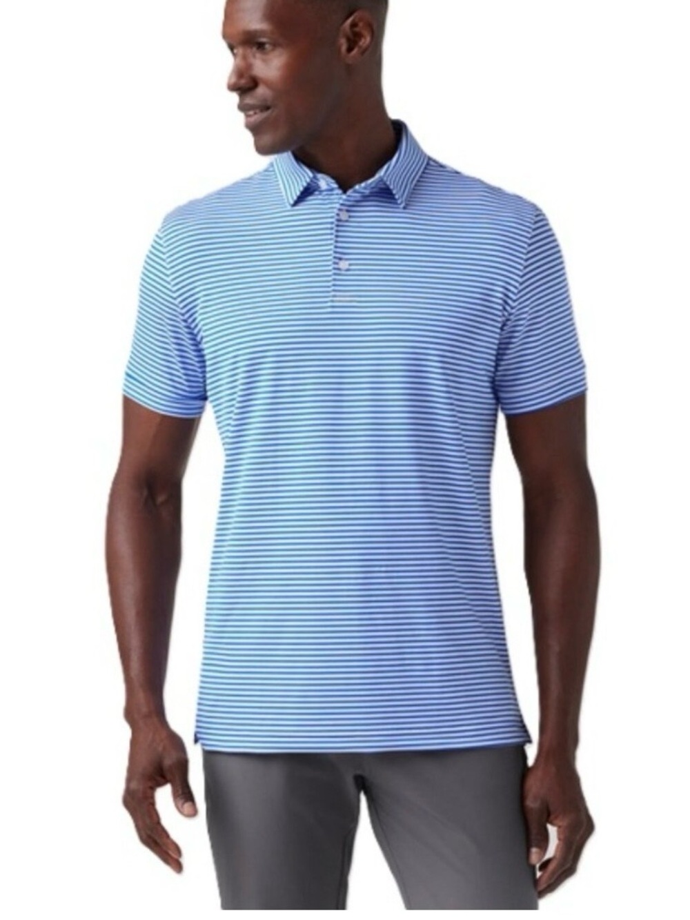 NWT Mizzen+Main Men's Versa Short Sleeve Polo Shirt XXL Trim